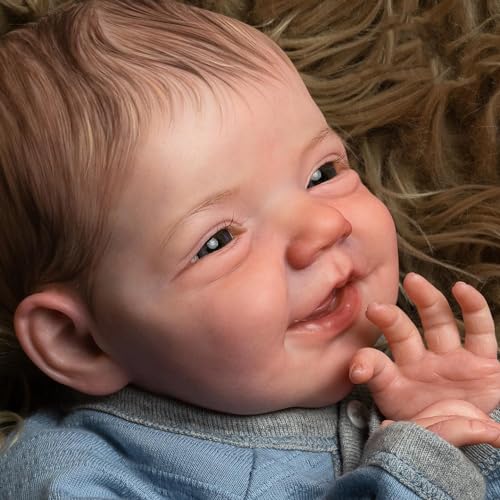 Muñeco Reborn Niño Realista 20 Pulgadas Silicona miniatura 3