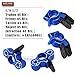 RCMYou Aluminum Front Knuckles Steering Blocks &Rear Hub Stub Axle Carriers Upgrades Part for 1/8 Typhon/Talion 6S BLX,1/7 Felony/Mojave/Infraction 6S BLX,Navy Blue