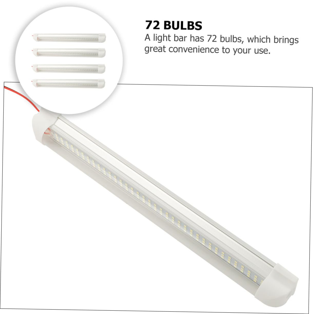 Luz LED Automática 72 LED 4 Piezas Aleación de Aluminio