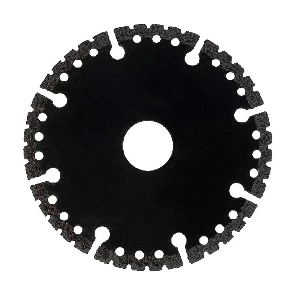 Brazed Circular Cutting Disc, 100/115/125/150/180/230mm Diamond Saw Blade for Steel Metal Stone Cast Iron Rebar Aluminum 1pc(125mmx22.23mmx9)