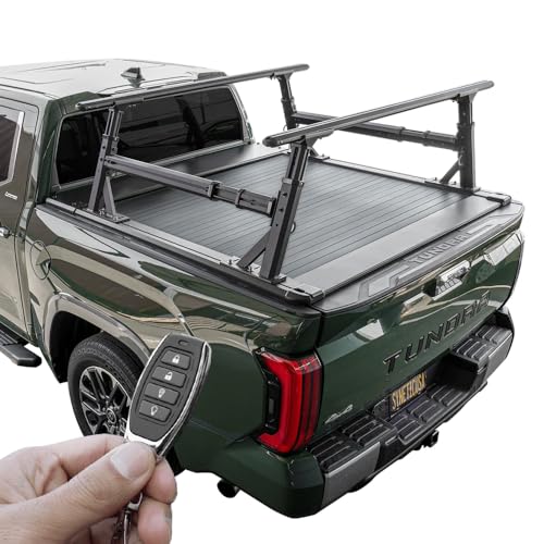 Syneticusa ER Power Retract Hard Tonneau Cover with Rack Fits 2022-2025 Toyota Tundra 5'6