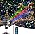 Laser Christmas Projector Lights Outdoor, Moving RGB Christmas Projector Light, 3 Color Motion Firefly Decorative Lights Show for Halloween Christmas Holiday Garden Patio