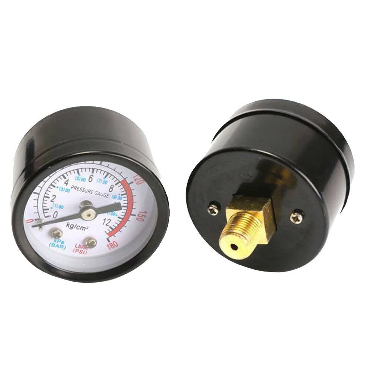 90-120PSI Pressostato compressore d'aria Collettore Regolatore Manometri Controllo 220-380V Alluminio(Black)