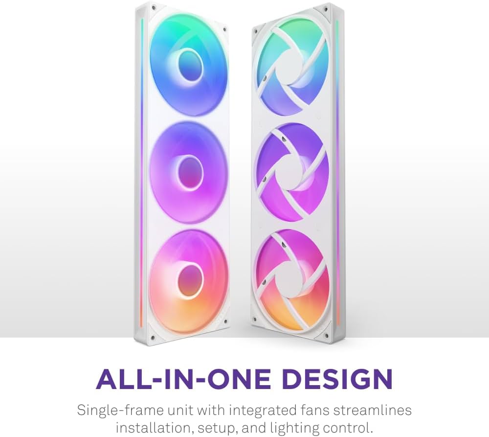 Amazon.com: NZXT F360 RGB Core - 360mm Single-Frame Fan Unit with Amazon.com: NZXT F360 RGB Core - 360mm Single-Frame Fan Unit with