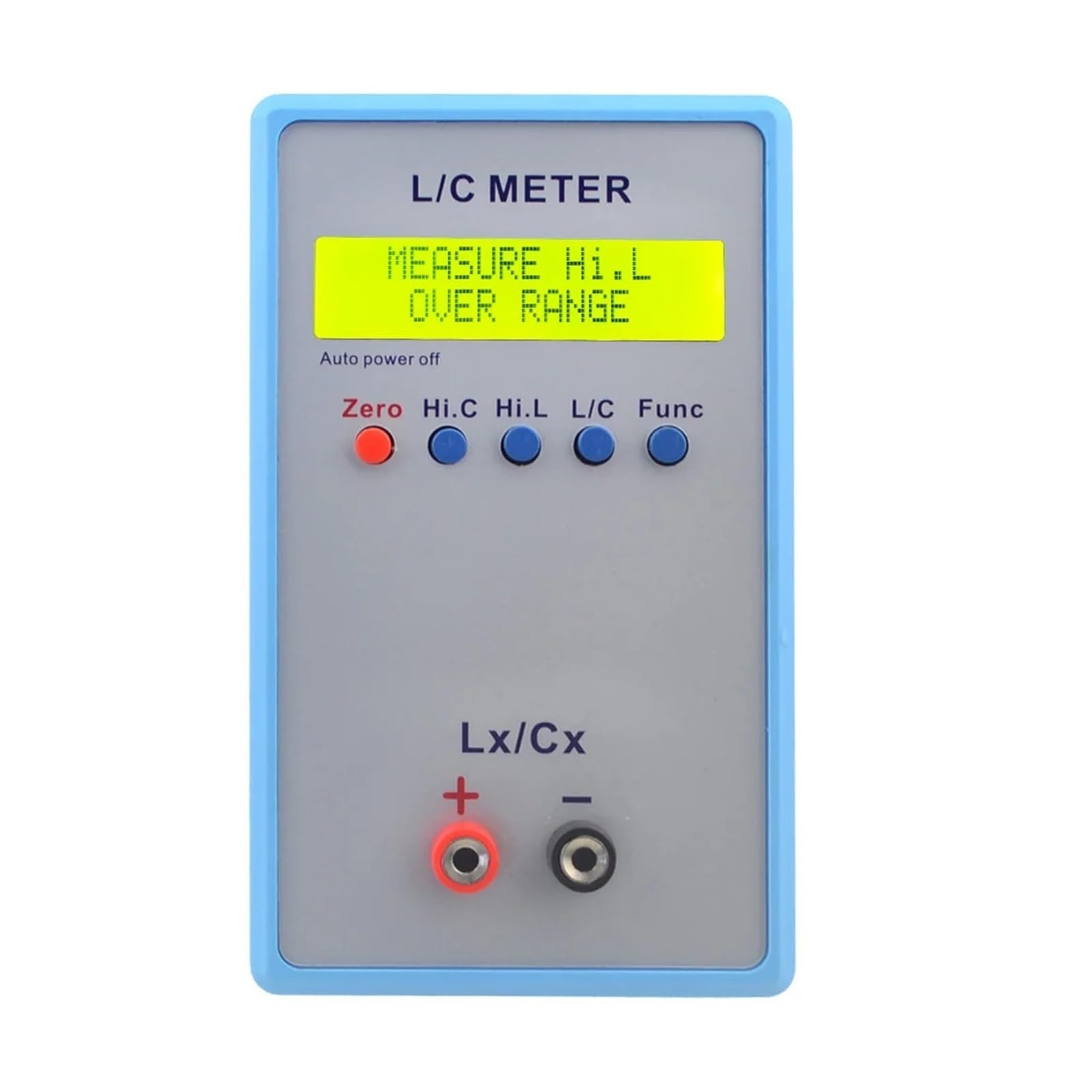 JVDDI LC200A Inductance and Capacitance Meter Digital Bridge Test Gauge LCR Table Yellow LCD Display L/C Multimeter Tester
