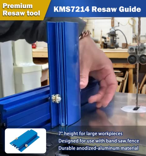 Kms7214 Resaw Guide 7" (178Mm) Fits For Table Band Saw With A Band Saw Fence, Thin Cutting Strong Helper Fit For 14"Bandsaws #TOP1