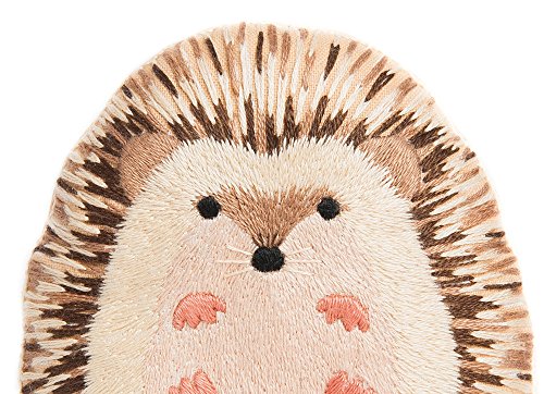 Image of Kiriki Press DIY Embroidery Doll Kit - Skill Level 3 - Beginner to Advanced Embroidery Kits for Adults Teens (3 Skill Levels) Animal Embroidery Kit - Screen Printed Pattern (Hedgehog - Level 3)