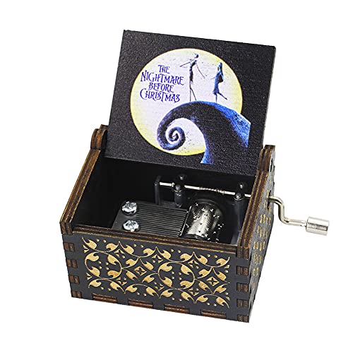 Nightmare Before Christmas Music Box, Halloween Day Gift for Daughter Son Wife Women Girlfriend Birthday Present Play This is Halloween