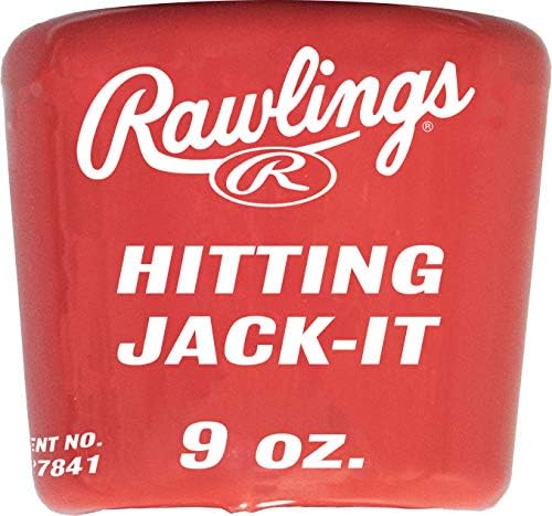 Rawlings unisex adult 9 oz. Rawlings Hitting Jack It Training Bat Weight, Red, One Size US