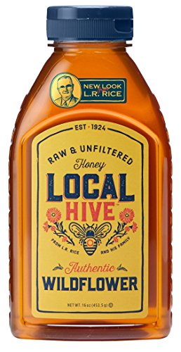 L.R. Rice 100% Pure Honey Raw & Unfiltered, Wildflower, 16oz