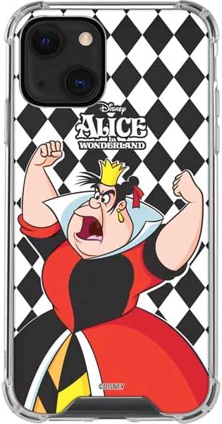 Skinit Clear Phone Case Compatible with iPhone 14 - Officially Licensed Disney Alice in Wonderland Queen of Hearts 'Off with Their Head!' Design