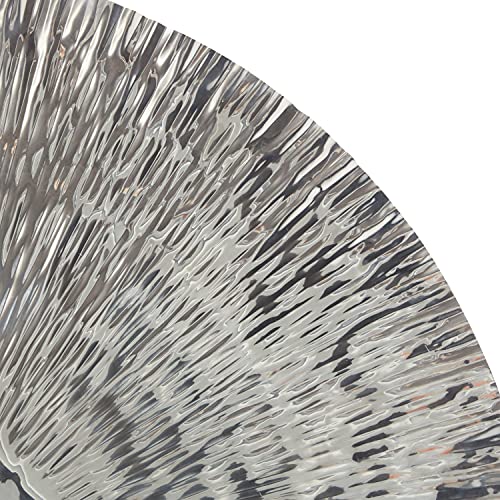 Deco 79 Stainless Steel Metal Plate Home Wall Decor Wall Sculpture with Hammered Design, Wall Art 36" x 36" x 4", Silver - Image 5