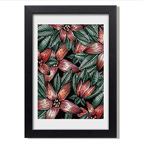 Cadre en Bois MDF 20x30 cm Tulup | Tableau Peinture Photo Exotique