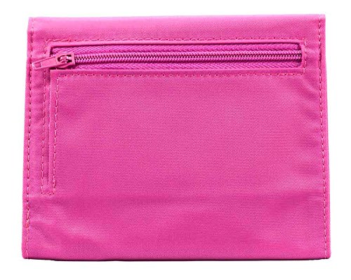Big Skinny Women's Leather Trixie Tri-Fold Wallet, Holds Up To 30 Cards, Fuchsia,Compact,Lightweight #TOP6