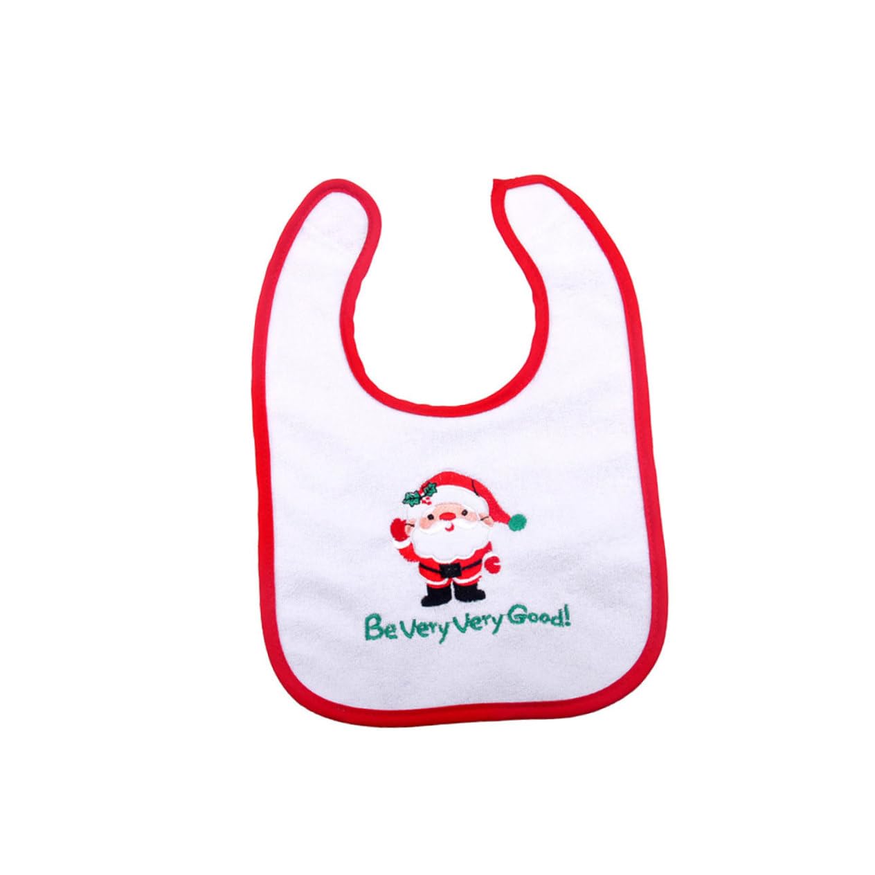 TOYANDONA 9piezas Baberos Para Bebés Diseño De Papá Noel Baberos Impermeables Para Alimentación y Dentición Pocket Recolector De Comida Estilo Aleatorio