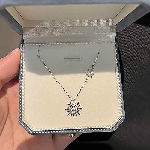 Collier Moissanite hexagramme fini les bijoux ternes pendentif fleuri