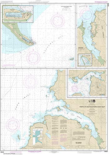 NOAA Chart 16646: Ports of Southeastern Cook Inlet Port Chatham; Port Graham 21.00 x 29.11 (Small Format Waterproof)