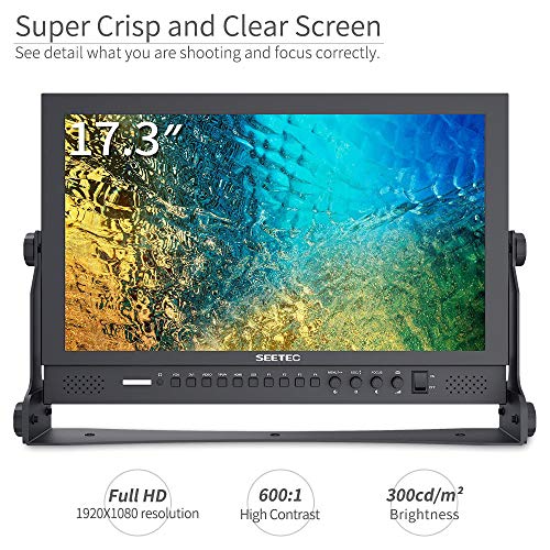 Image of P173-9HSD 17.3 Inch 1920x1080 Desktop Monitor for Broadcast LCD Monitoring with 3G-SDI HDMI AV YPbPr