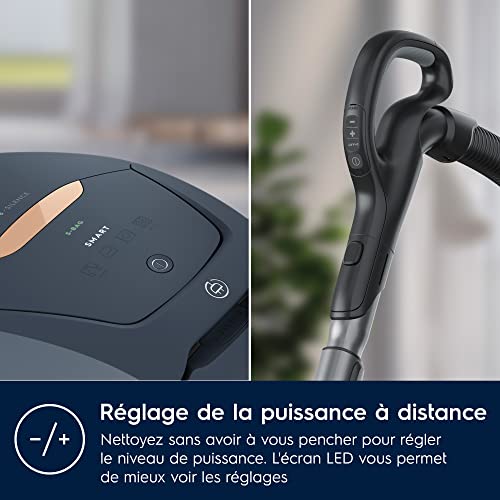 Electrolux Pure D8 Commandes à Distance Aspirateur Traineau avec Sac Ultra Silencieux 57dB Puissance Automatique Intelligente Poignée avec Commandes et Affichage LED PD82 8DB - vue 6