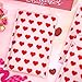 Whaline 50Pcs Valentine Bubble Mailers Red Heart Poly Padded Envelope Self Seal Mailer Bag For Small Business Boutique Packaging Mailing Makeup Clothes Document, 6 x 9 Inch