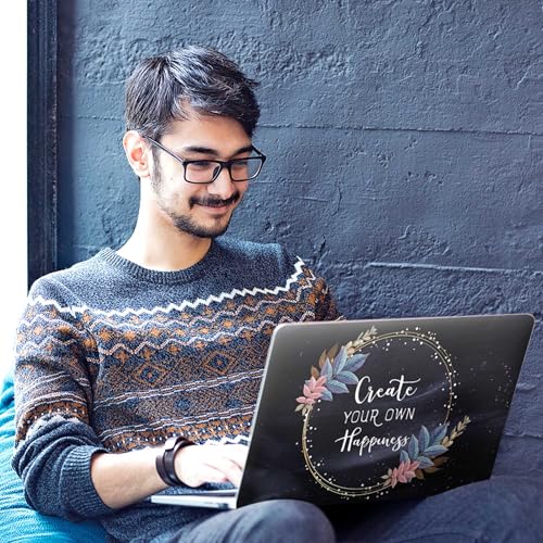 Image of Galaxsia Floral D26 Full Body Vinyl Laptop Skin /Sticker /Cover Upto 15.6 Inches Laptops Laminated-Removable-HD Quality Compatible for Hp-Dell-Sony-Lenovo-Asus etc.(15x10 Inches)
