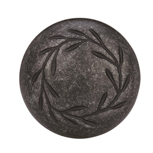 Amerock | Cabinet Knob | Wrought Iron Dark | 1-5/16 Inch (33 Mm) Diameter | Nature's Splendor | 1 Pack | Drawer Knob | Cabinet Hardware #TOP1