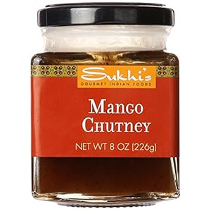 Sukhi’s Mango Chutney – Gluten Free Indian Chutney – Chutney Spread for Indian Food and Snacks (1 Pack)