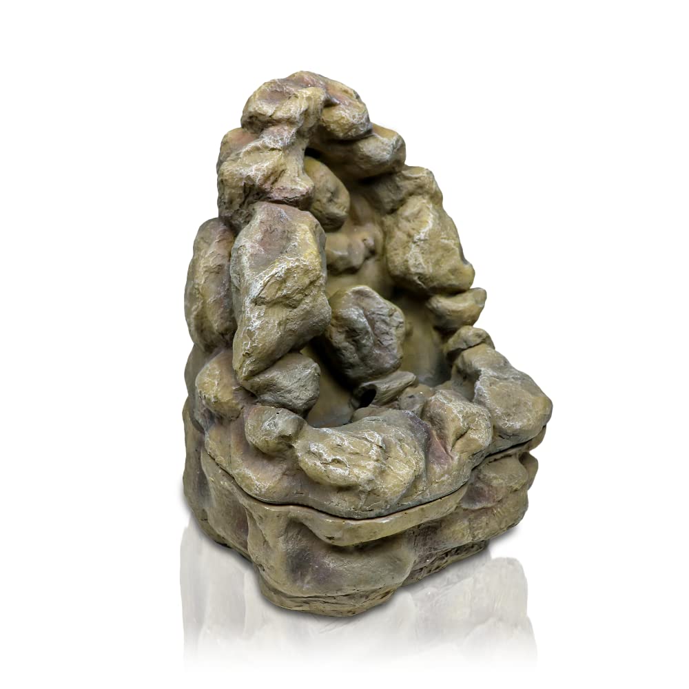 – Swell Reptiles Pebble Waterfall Reptile Water Bowl and Vivarium Decoration