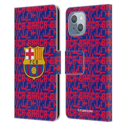 Protection iPhone 14 FC Barcelona étui cuir anti-choc