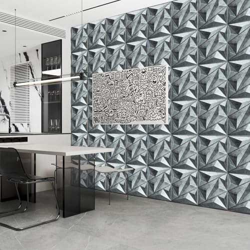 Image of Art3dwallpanels 33 Pack 3D Wall Panel Diamond for Interior Wall Decor, PVC Textured Wall Panels, 12''x12'' Cover 32.Sq.Ft. Patina Bronze