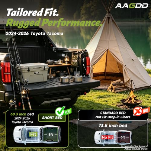 Image of Truck Bed Mat for 2024-2026 Toyota Tacoma 5FT