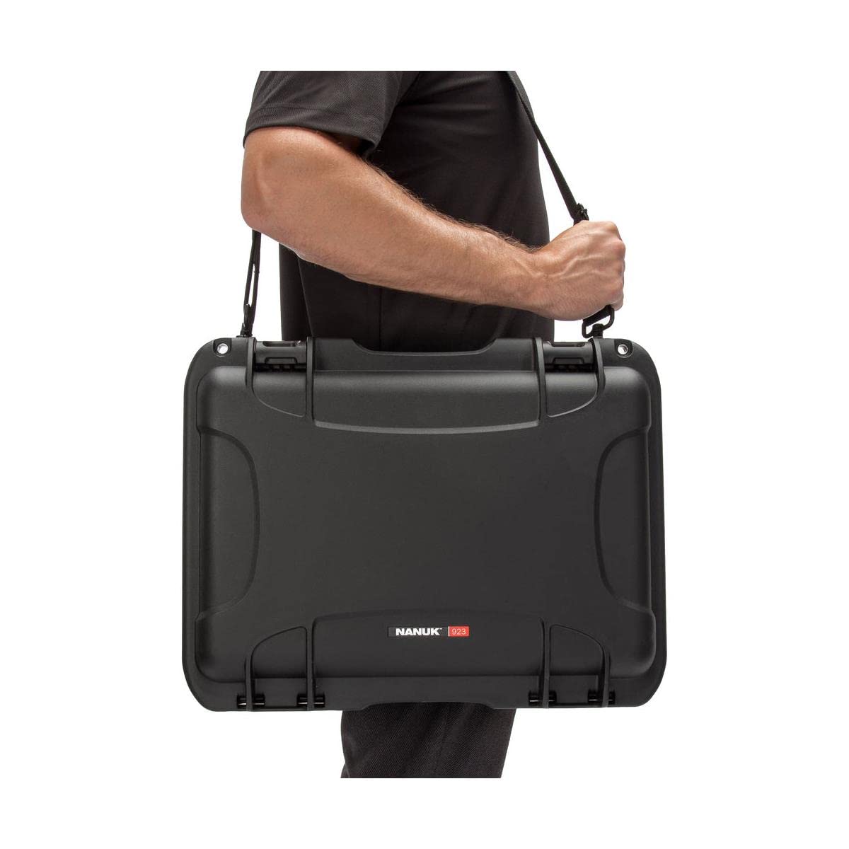 Nanuk Custodia rigida impermeabile 923 con kit di inserti per laptop - nero