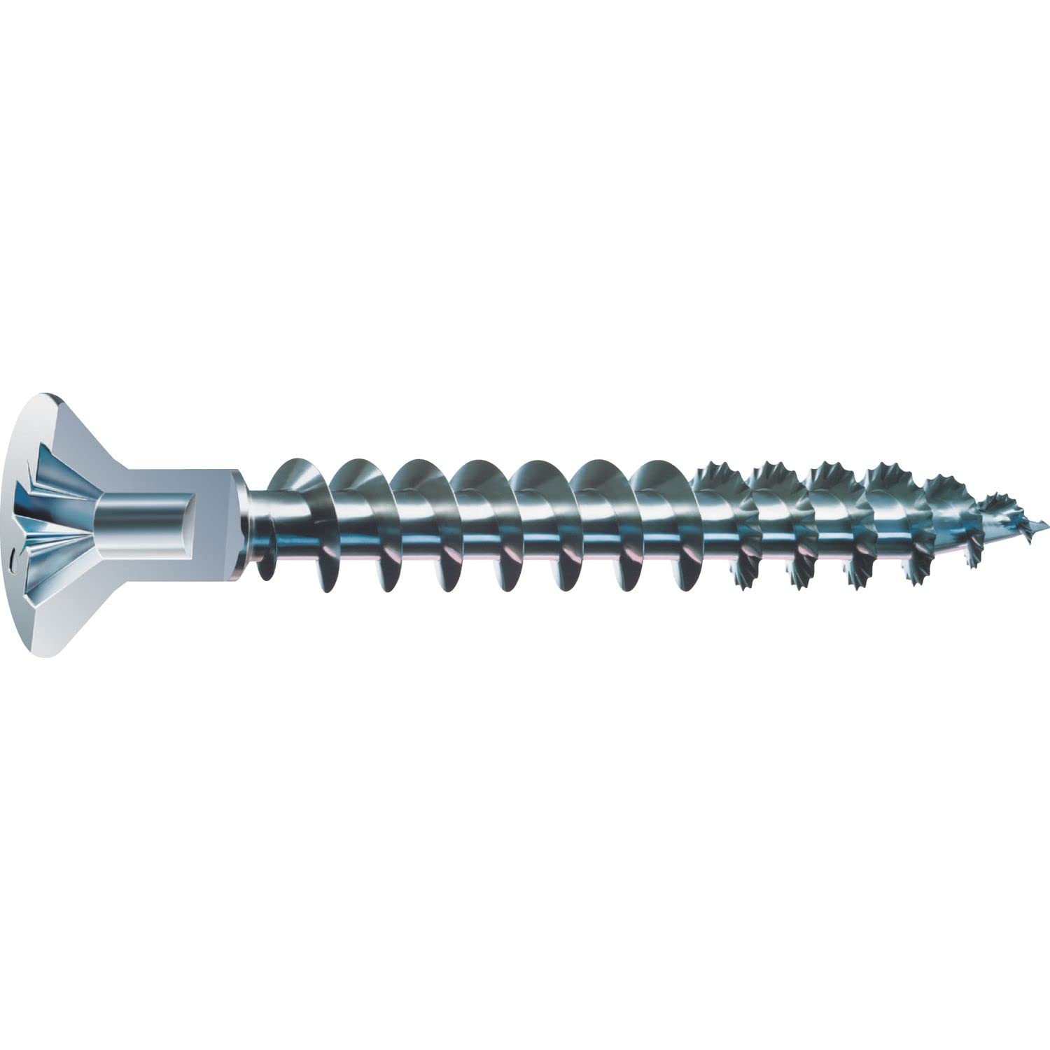 SPAX Universalschraube mit Kopfloch, 4,5 x 50 mm, 500 Stück, Vollgewinde, Senkkopf, Kreuzschlitz Z2, S-Spitze, WIROX - 0271010450505