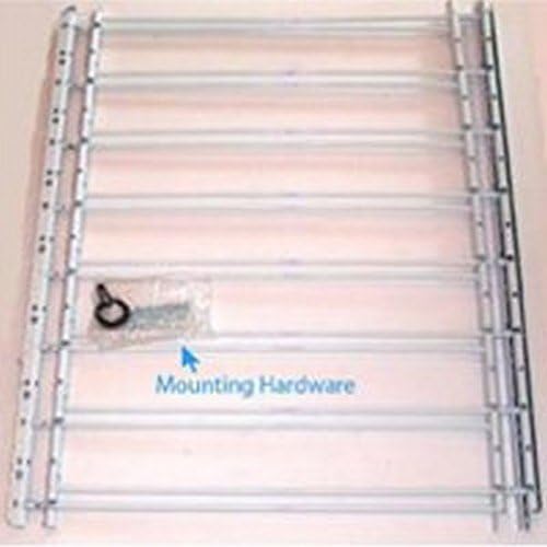 Knape & Vogt 1138 Window Guard Solid Steel 30 X 24-42 White (Pack of 2)