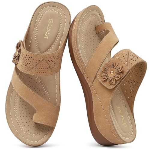 Goldnut Womens Orthopedic Wedge Sandals