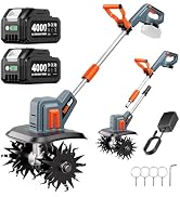 Amazon | TaskStar 耕運機 家庭用 充電式 小型電動耕運機 2026年最新型