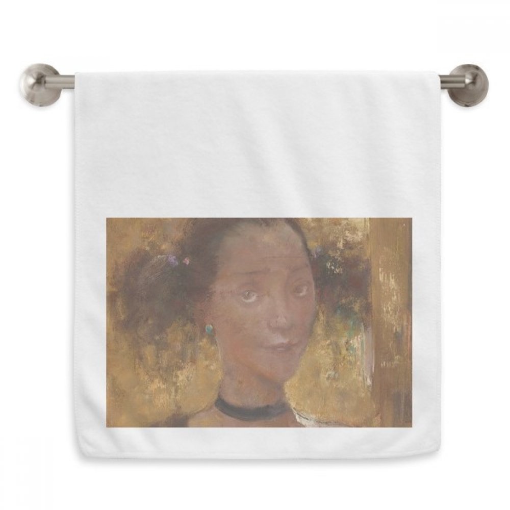 Serviette douce xjj peinture à l'huile pour apaiser les peaux sensibles au blanc