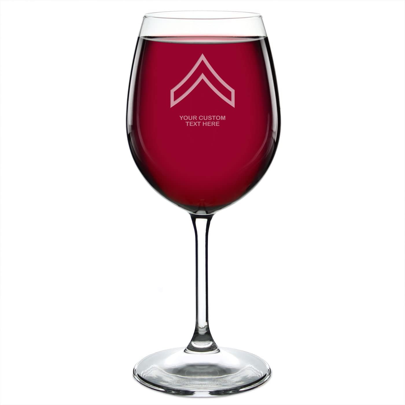 7.62 Design U.S. Marine Corps Eagle Globe & Anchor Personalized 16 oz. Wine Glass