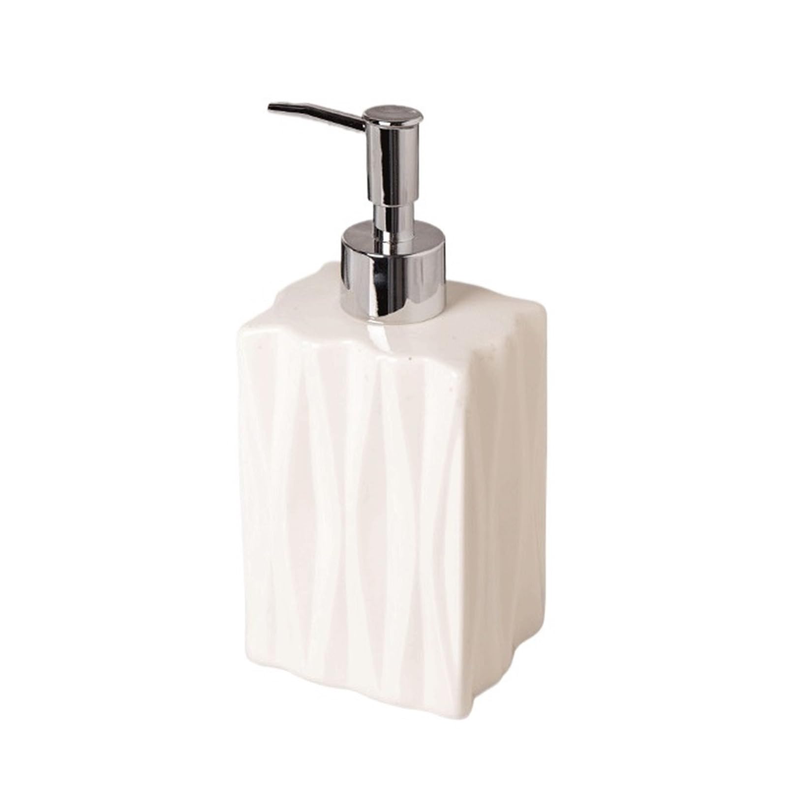 Soap Dispenser Luxury Soap Dispenser Bottle | Pump | Empty Ceramic Bottles For Body Lotion, Shampoo, And Wash(White)