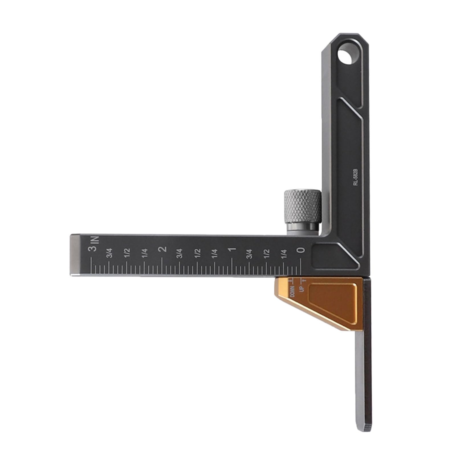 Inch/Metric Measuring Instrument Height Gauge Woodworking Measurement Tool Depth Measuring Ruler Height Gauge Construction Measurement