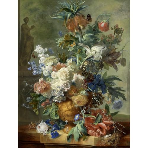 Poster Imprimé Roulé Bouquet de Fleurs dans un Vase Décoration Murale Art Print 76x101