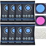 Bolsas Deshumidificadoras Reutilizables – Absorbente de Sílice para Hogar, Coche, Armario, Sótano, Autocaravana y Barcos, con Indicador (Paquetes de 2/4/6/8)(Blue 8PCS)