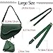ERWUBA fashion women saddle shoulder bag clutch purse small crossbody satchel handbag woven imitation crocodile leather bag (Gree Large)