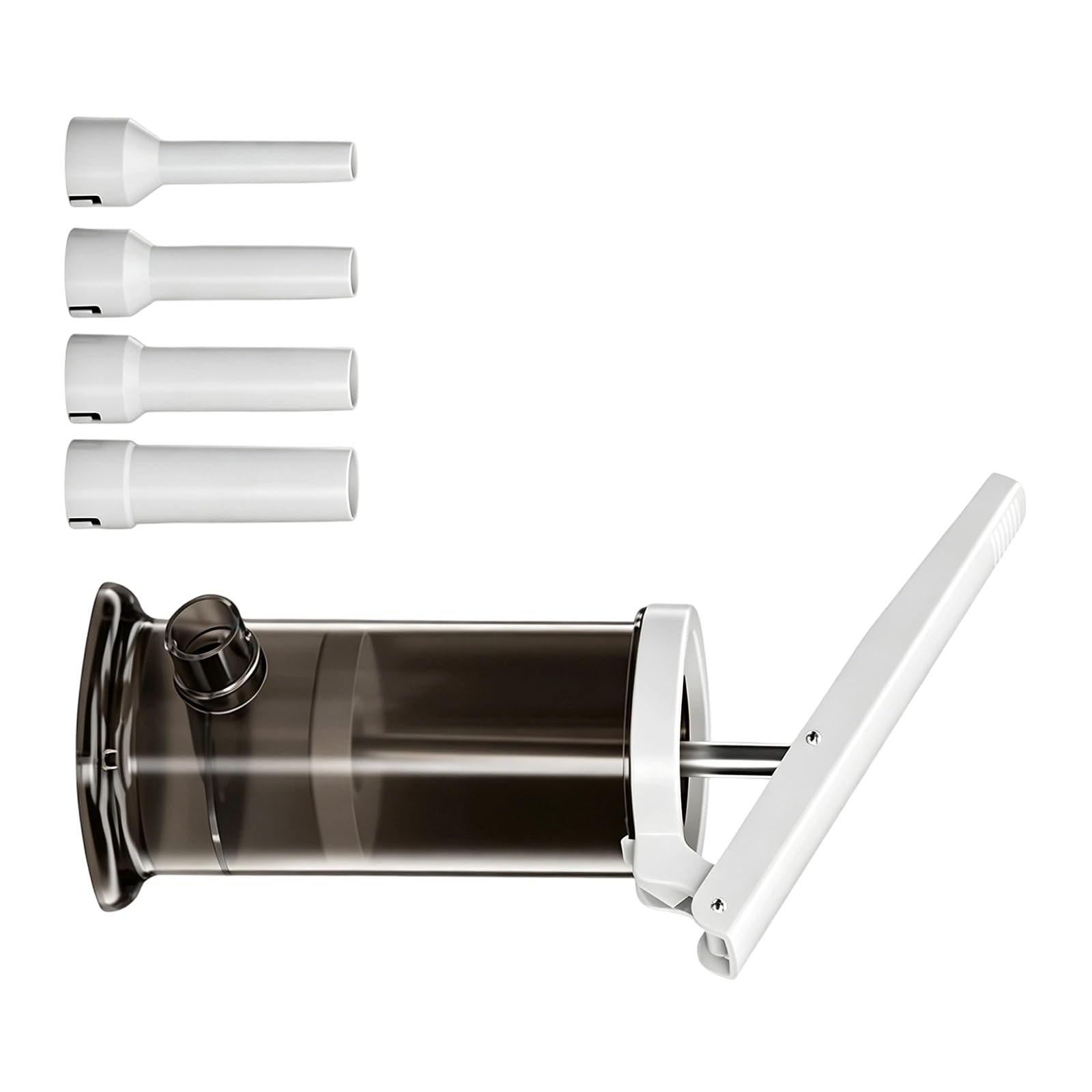 Whoasyst Efficiency Manual Sausage Stuffer 4 Different Nozzles Included for Cooking Enthusiasts and Backyard Barbecues Sausage Maker