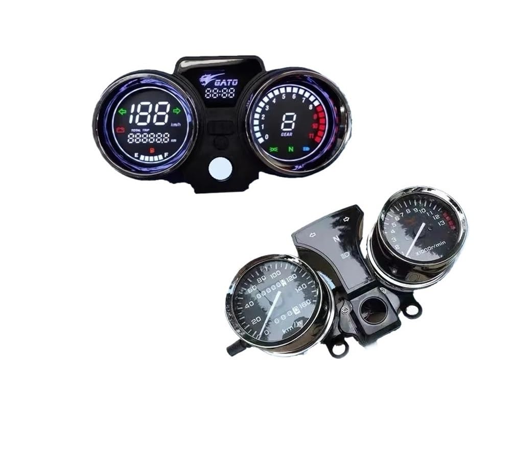 Moto Compteur kilométrique pour RC250 150Gato 250cc Ensemble D'instruments Numériques Écran D'affichage Tableau De Bord Accessoires Jauges Odomètre Tachymètre