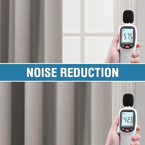 Miniatura 7 de H.VERSAILTEX Cortinas 100% opacas para dormitorio, bloqueo de luz completa, cortinas de sala de estar, 84 pulgadas de largo, juego de 2 paneles