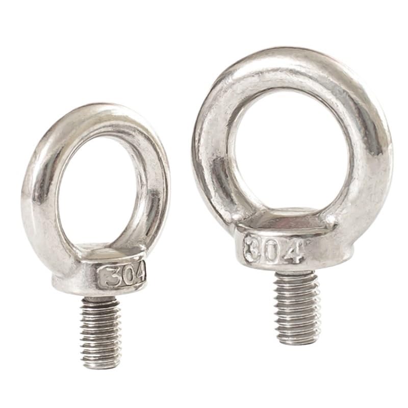 Tornillo con Argolla Pernos de Ojo Marinos de Acero Inoxidable 304 con Orificios for Anillos for Ojales de Cable M3 M4 M5 M6 M8 M10 M12 M14 M16 M18 M20 M24 Tornillo con Anilla(18mm,M18-1pcs)