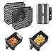 Produktbild Pavlleen 2 Stück Silikon Spritzschutz für Ninja Double Stack XL SL400EU & SL300EU,wiederverwendbares Heißluftfritteuse Zubehör,effektiver Fettspritzschutz für Ninja Airfryer Heizspirale und Ventilator