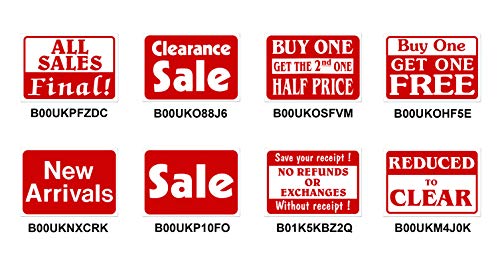 All Sales Final! Retail Business Shopping Message Sign - Durable Waterproof Plastic 7”x 11” Price Signs - Boost Sales with Bright Display Signs - Promote Business at Retail Stores - Thumbnail 3