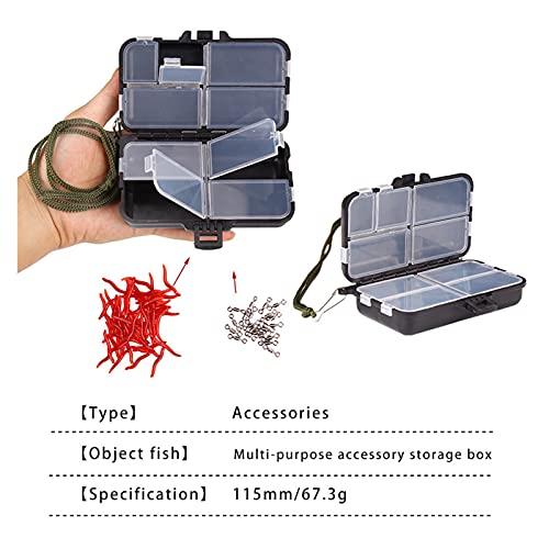 Lokken Doos Afneembare Aas Opbergdoos Plastic 9-Compartiment Multifunctionele onderdelen Doos Buiten Vistuig Accessoires Doos - Image 6